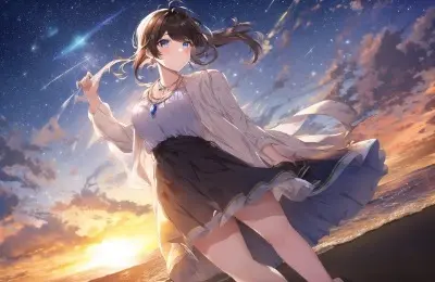 夕暮れ