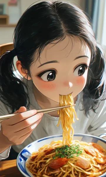 麺食い少女