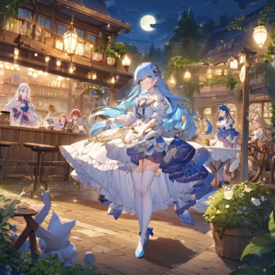 夜の青髪さん