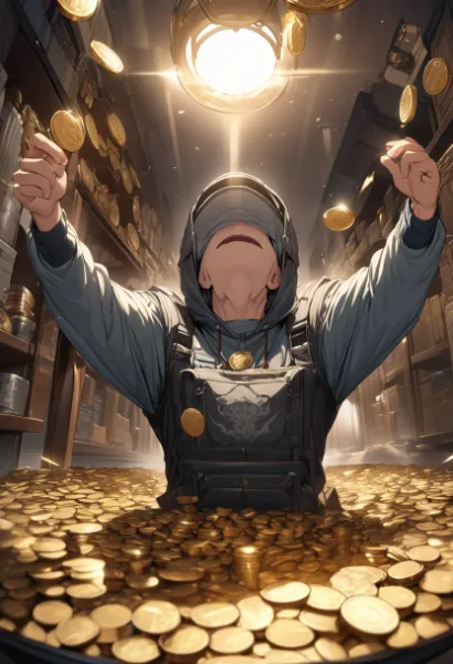 黄金の雨に祝福された冒険者