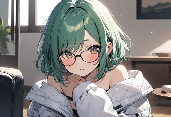 玄葉とダウンジャケット