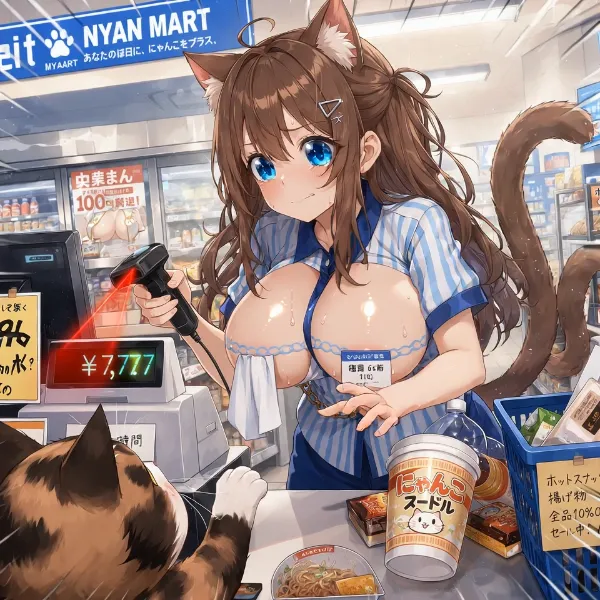 大慌てのコンビニレジ