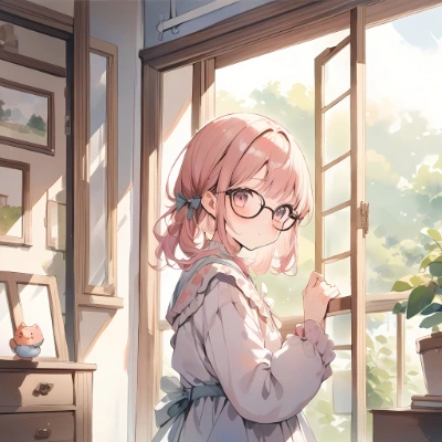 窓辺。