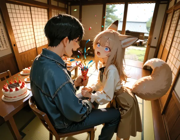 斎藤さんとコン子・クラッカー