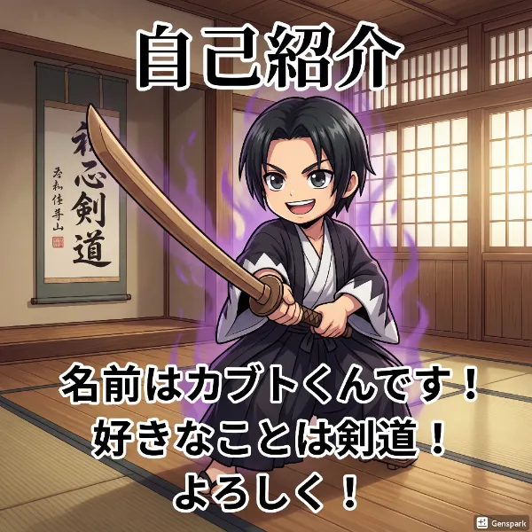 新しい仲間のカブトくんの自己紹介！