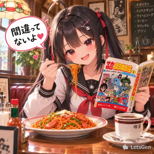 間違ってないよ♥お題「パスタ」 漫画ランチ