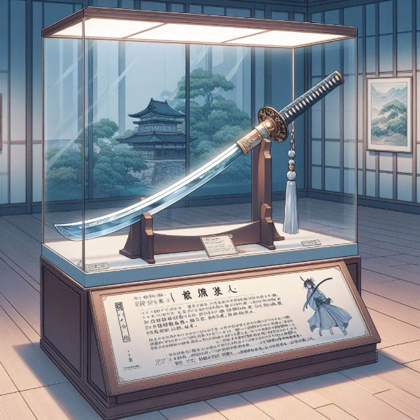 刀が展示された美術館