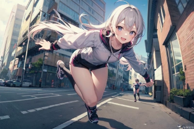 街中を疾走