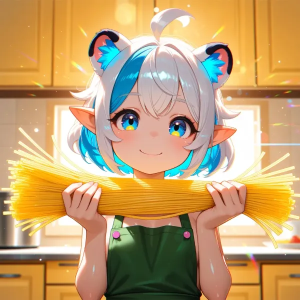 3枚) 長すぎるパスタを半分に・・・