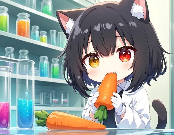 オッドアイ🥕のテスターニャ！