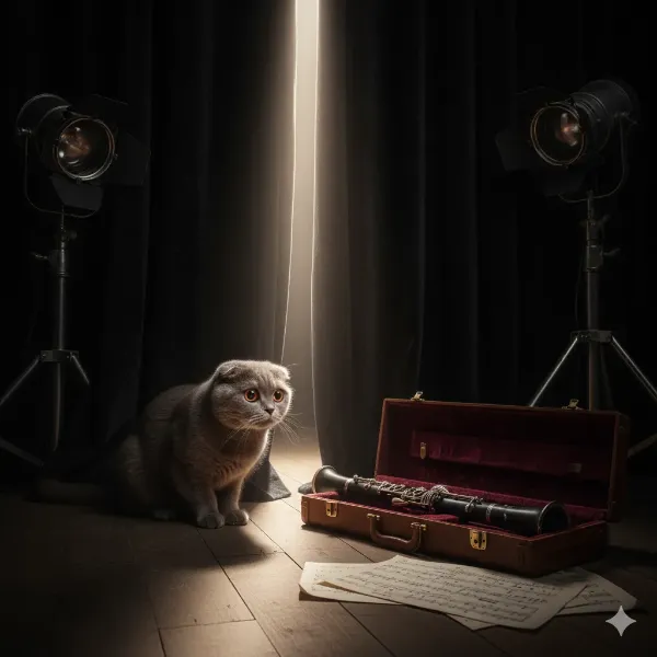 猫の秘密のステージデビュー