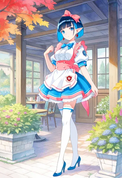 紅葉の静寂、瞳に宿る感情の断片