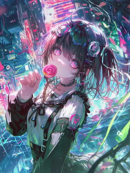 ネオン街の甘い囁き。