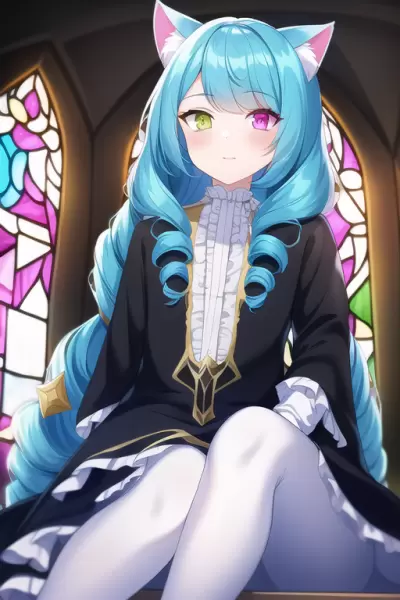 Heterochromy at church