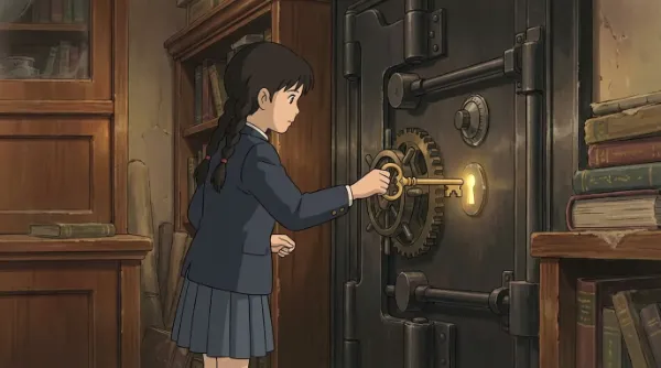 秘密の金庫に輝く鍵の謎