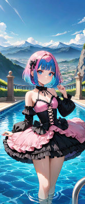 真夏のプール