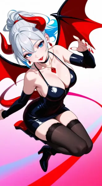 ハロウィン#小悪魔#美女#オリジナルキャラクター (劉妃 小悪魔バージョン)