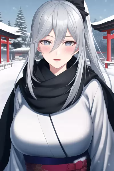 【あけおめ】うちの子銀髪ちゃん初詣っぽいのまとめ