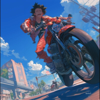 バイク主人公