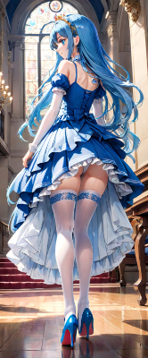 姫の後ろ姿