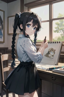 パステル画