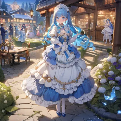 素敵な青髪さん