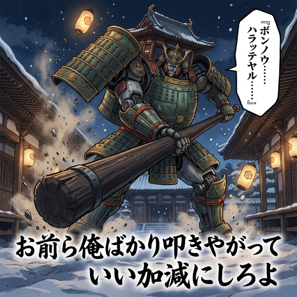 物理的に煩悩を祓ってくれる除夜の鐘