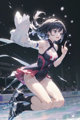 雪がリンクに