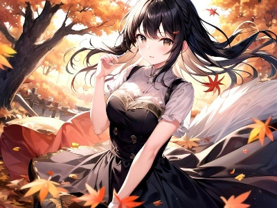 紅葉の風
