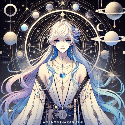 プロンプトの練習です。アメノミナカヌシ様。