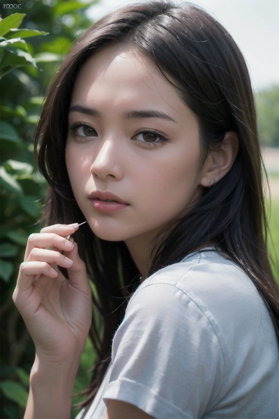 習作実写の女の子