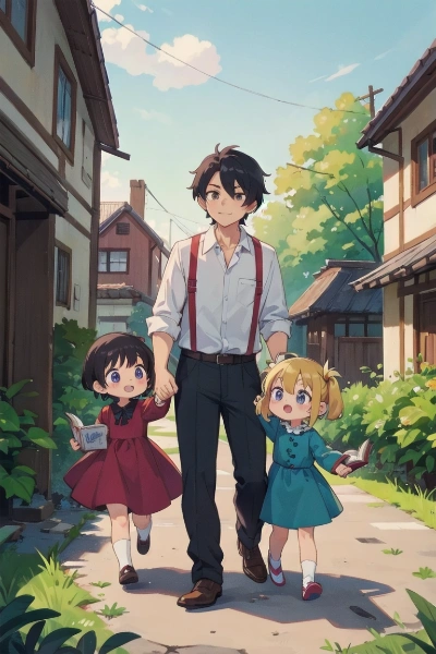 両手に花