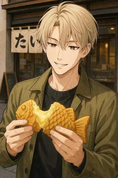 甘い笑顔のたい焼きタイム