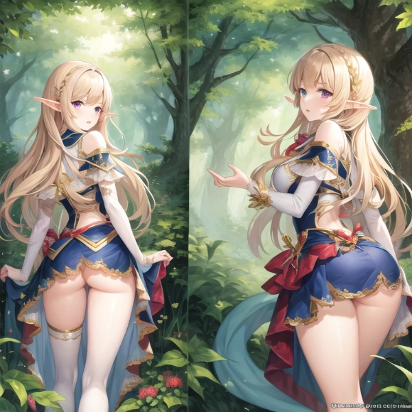 お尻(森の中のエルフ)