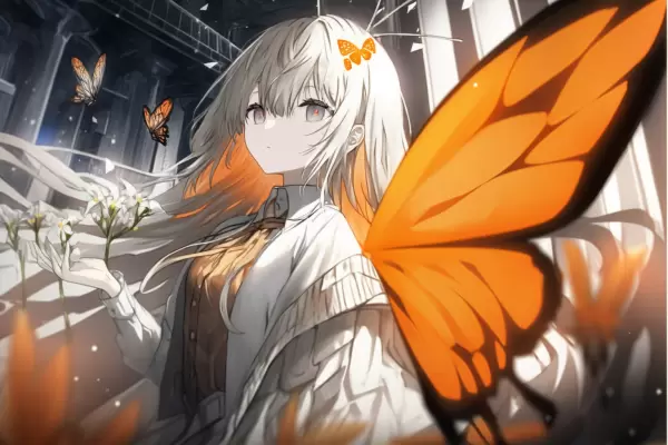 酔蝶花　「橙」