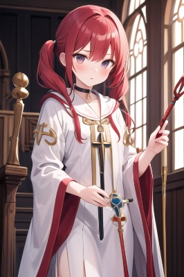 赤髪プリーストちゃん