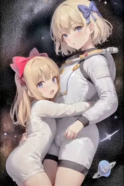 お姉ちゃんと宙に行くんだー