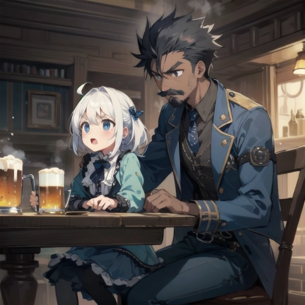 店主、まだ、私のミルクが来てないわよ