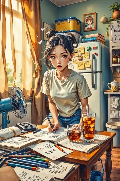 夏の部屋で綴る秘密の想い