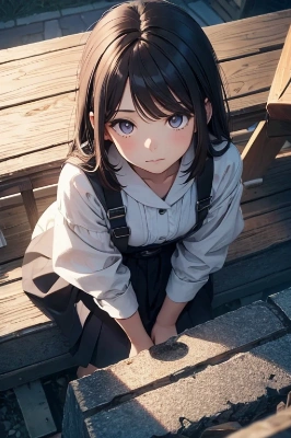 上目遣い