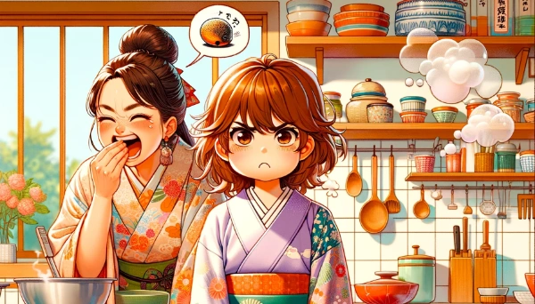 まぁ！そんなにほっぺ膨らましちゃうとフグみたいよ！