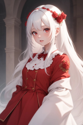 白髪美少女