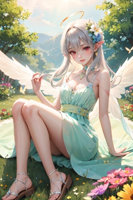モデルの仕事をする奴隷天使