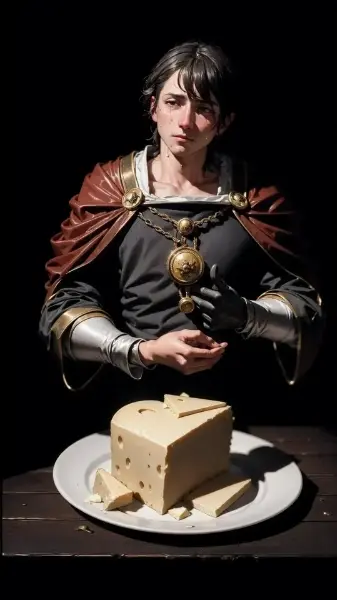 苦悩するAI絵描きの像