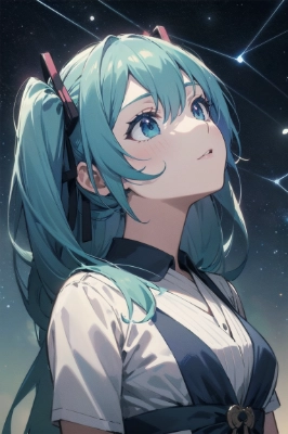 星を見上げる