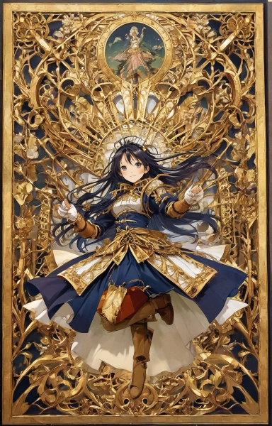 黄金の飾りよりも美しい女性。