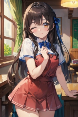 cute eye , Aika , wink ,