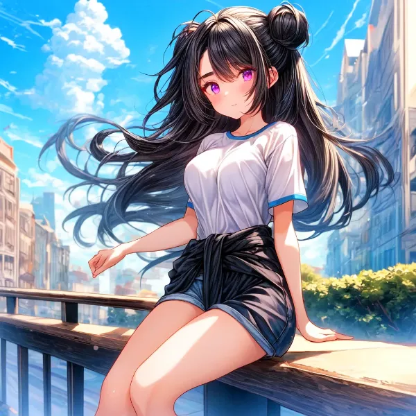 待ち合わせをしている、うちの子…その1(3枚)