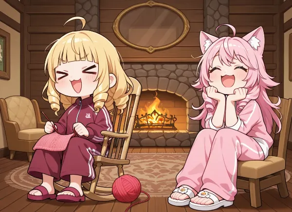 おばあちゃん、毛糸のジャージはまだですか？