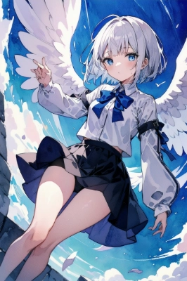 飛び立つ少女